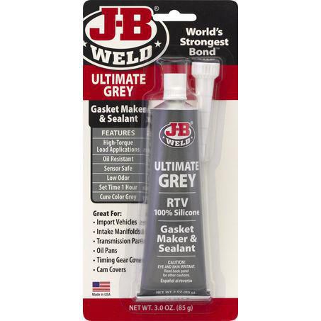 J-B Weld Grey Silicone Gasket Sealant 85g Tube