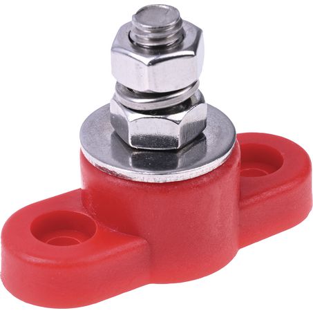 250A Single Stud Terminal M8 – Red
