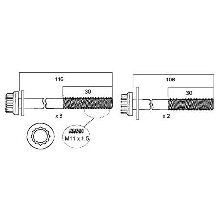 Head Bolt Set