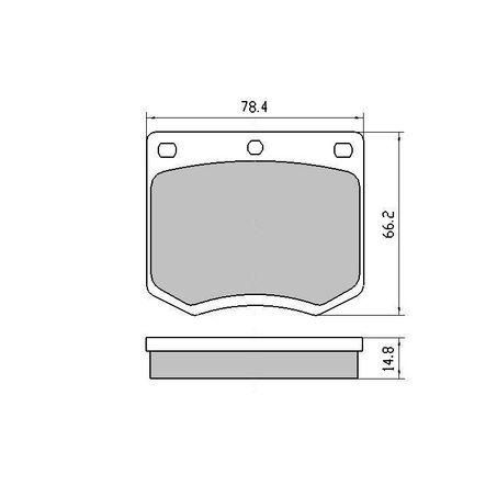 Ceramic Front Brake Pad Set Ceramic Front Brake Pad Set