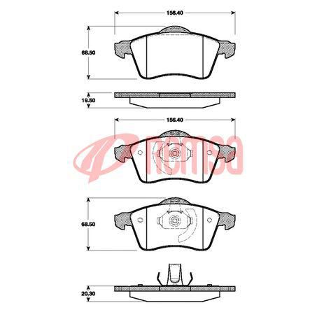 Premium Front Brake Pad Set