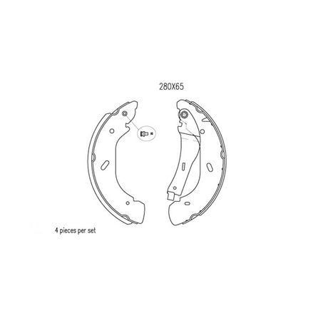 Rear Brake Shoe Set Rear Brake Shoe Set