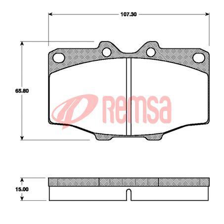 Premium Front Brake Pad Set