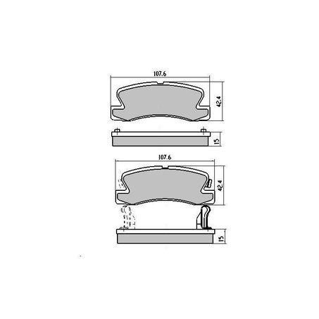 Ceramic Rear Brake Pad Set Ceramic Rear Brake Pad Set