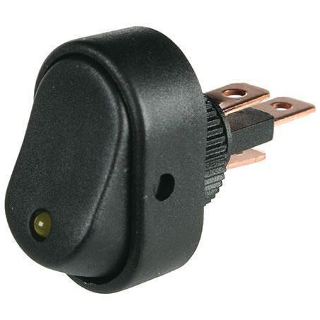 Rocker Switch On/Off Amber Illumination