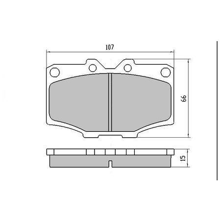 Ceramic Front Brake Pad Set Ceramic Front Brake Pad Set