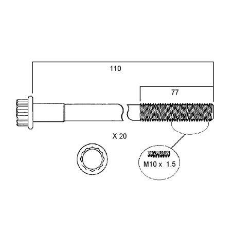 HEAD BOLT SET