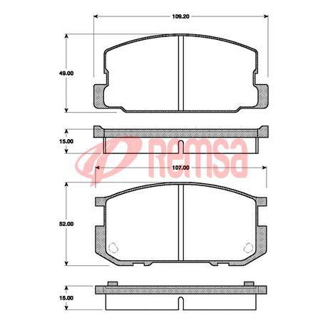 Premium Front Brake Pad Set