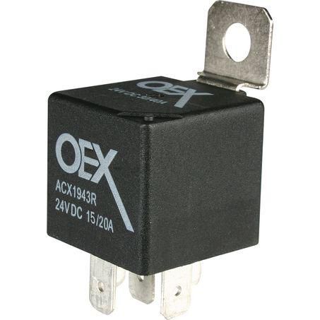 Mini Relay 24V Change Over 15/20A 5 Pin – Resistor Protected, Sealed