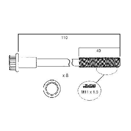 Head Bolt Set (1 Head)