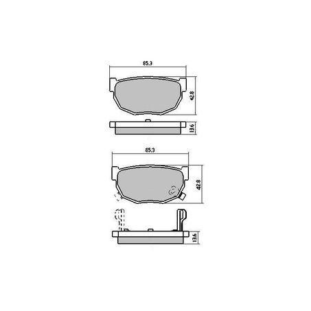 Ceramic Rear Brake Pad Set Ceramic Rear Brake Pad Set