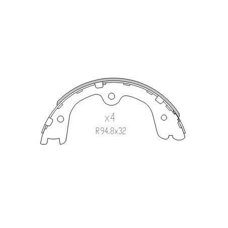 Rear Brake Shoe Set