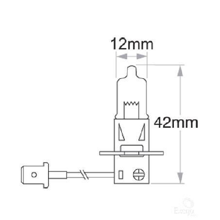 H3 24V 100W Halogen Bulb
