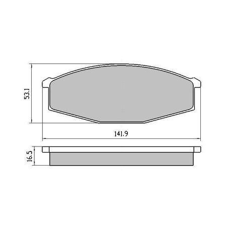 Ceramic Front Brake Pad Set Ceramic Front Brake Pad Set