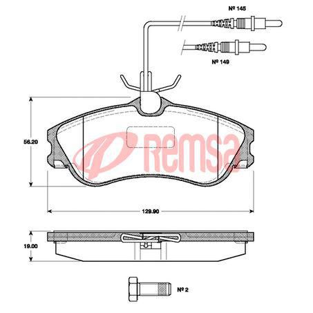 Premium Front Brake Pad Set Premium Front Brake Pad Set