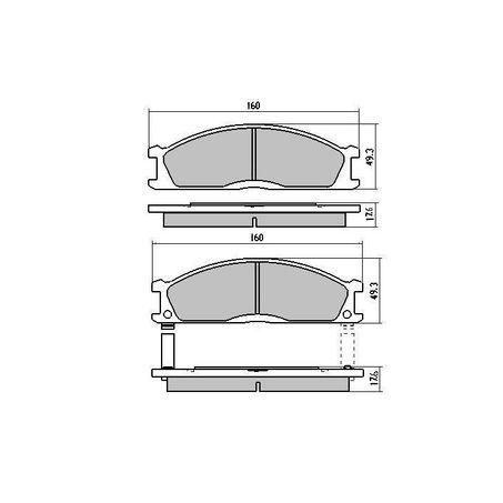 Ceramic Front Brake Pad Set Ceramic Front Brake Pad Set