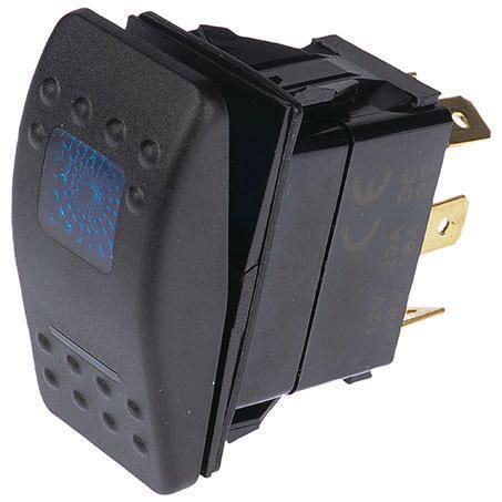 Carling Style Rocker Switch On/Off (Blue)