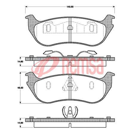 Premium Rear Brake Pad Set