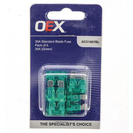 30 Amp Ats Blade Fuse (green) X 5